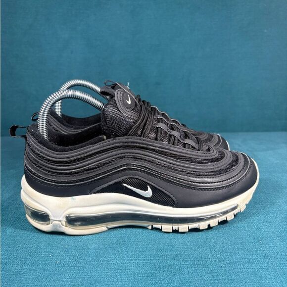 Nike Air Max 97Running Shoes Black Lace Up Sneakers Size 5.5Y/7Women - Picture 3 of 8
